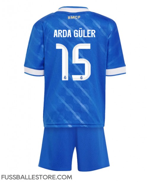 Günstige Real Madrid Arda Guler #15 3rd trikot Kinder 2025-26 Kurzarm (+ Kurze Hosen) Günstige Real Madrid Arda Guler #15 3rd trikot Kinder 2025-26 Kurzarm (+ Kurze Hosen)